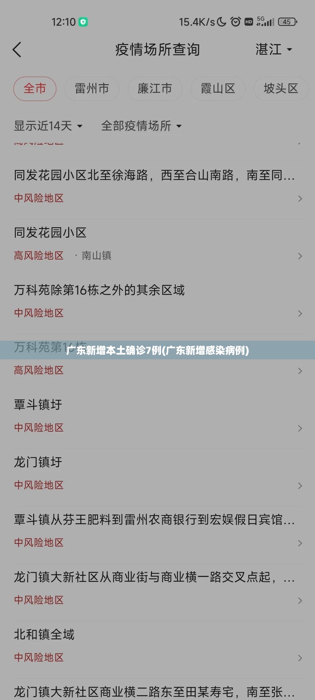 广东新增本土确诊7例(广东新增感染病例) 广东新增本土确诊7例(广东新增感染病例)