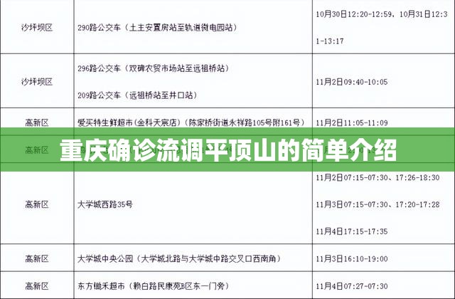 重庆确诊流调平顶山的简单介绍