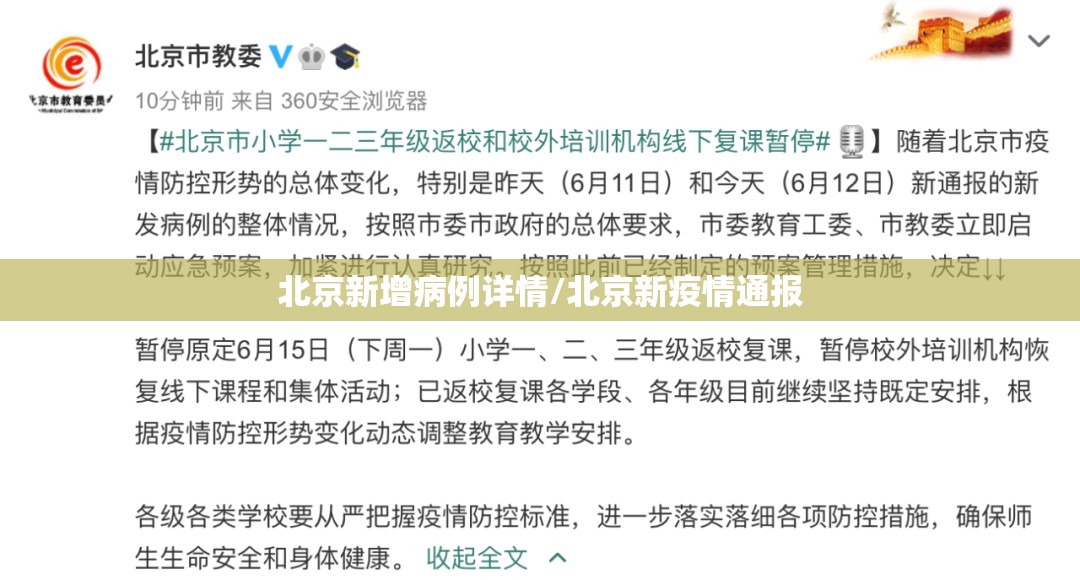 北京新增病例详情/北京新疫情通报 北京新增病例详情/北京新疫情通报
