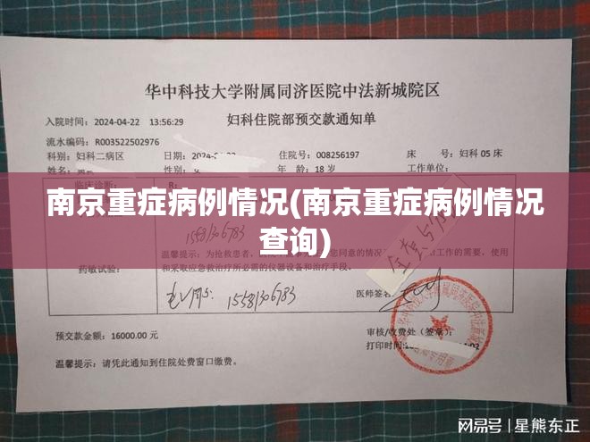 南京重症病例情况(南京重症病例情况查询)