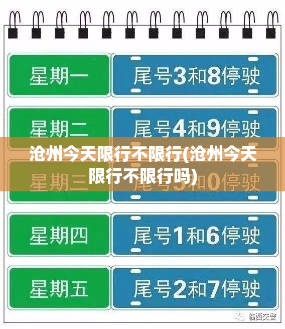 沧州今天限行不限行(沧州今天限行不限行吗)
