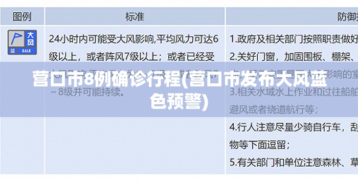 营口市8例确诊行程(营口市发布大风蓝色预警)