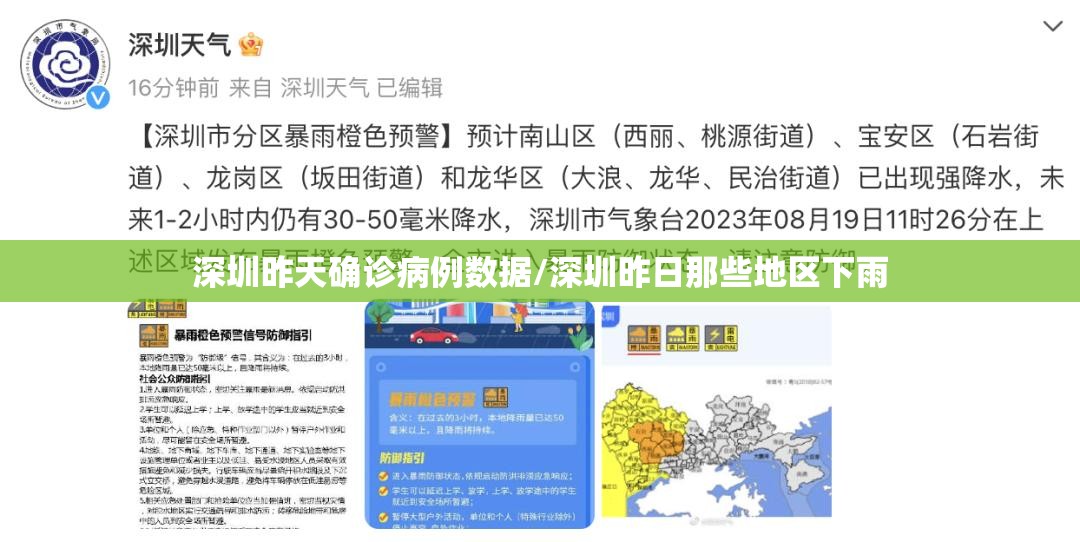 深圳昨天确诊病例数据/深圳昨日那些地区下雨