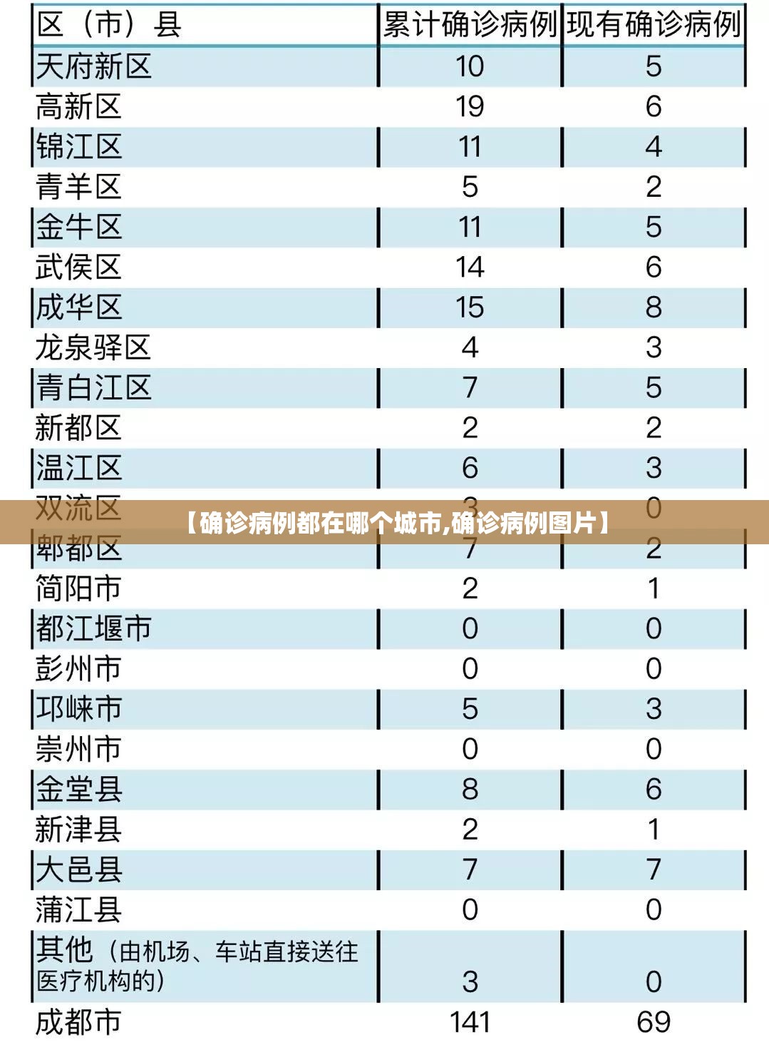 【确诊病例都在哪个城市,确诊病例图片】