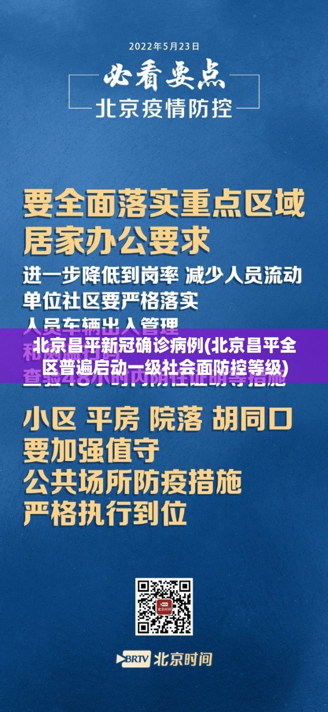 北京昌平新冠确诊病例(北京昌平全区普遍启动一级社会面防控等级) 北京昌平新冠确诊病例(北京昌平全区普遍启动一级社会面防控等级)