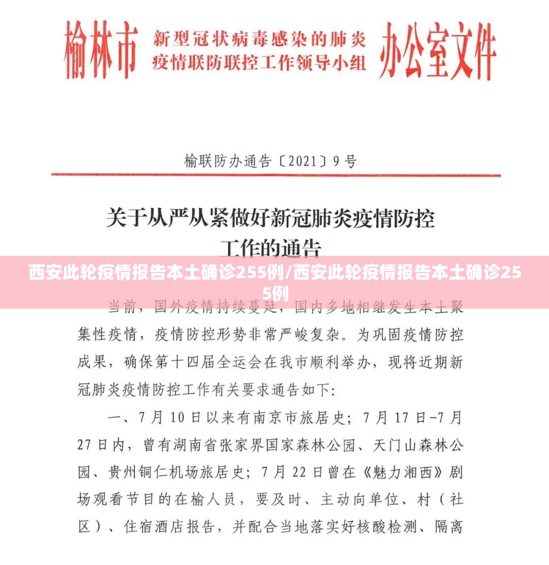 西安此轮疫情报告本土确诊255例/西安此轮疫情报告本土确诊255例