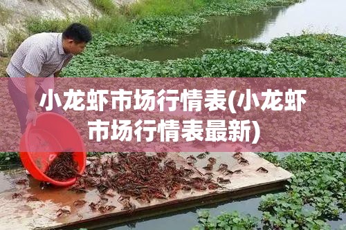 小龙虾市场行情表(小龙虾市场行情表最新)