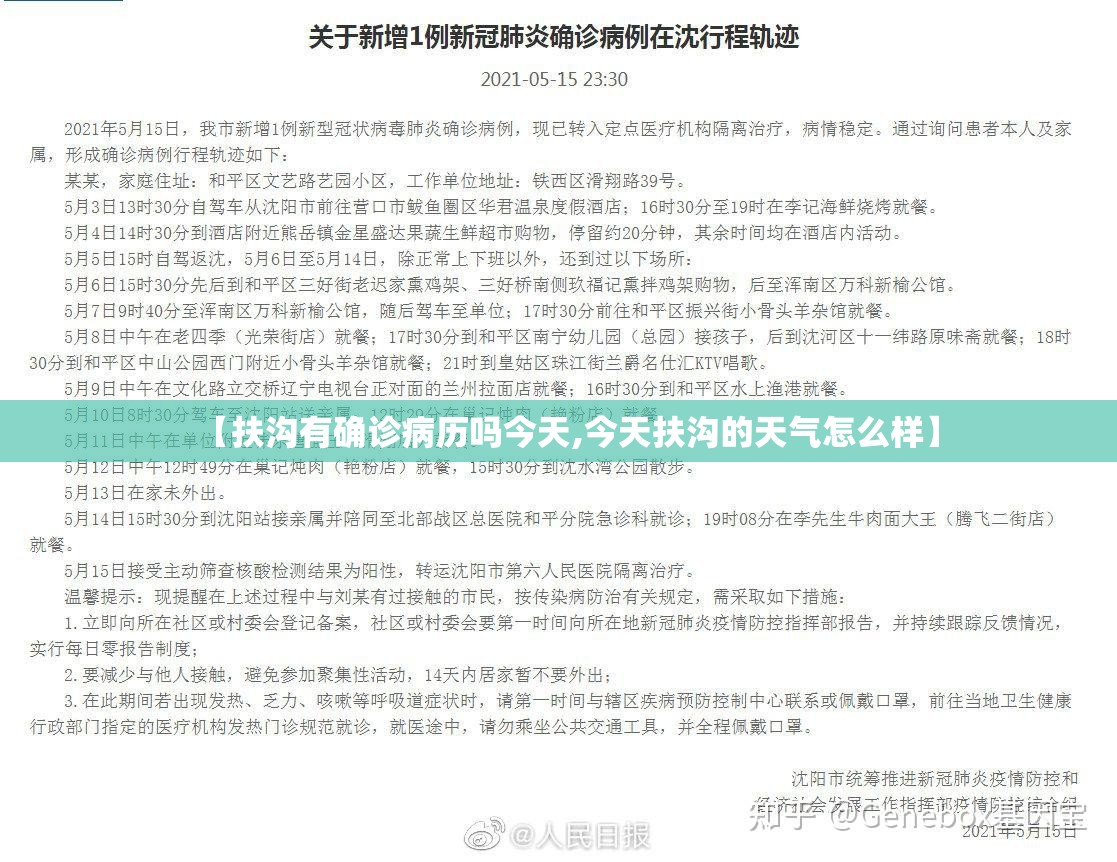 【扶沟有确诊病历吗今天,今天扶沟的天气怎么样】