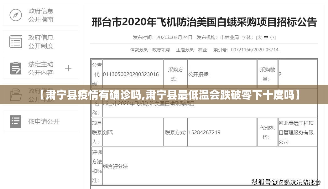 【肃宁县疫情有确诊吗,肃宁县最低温会跌破零下十度吗】