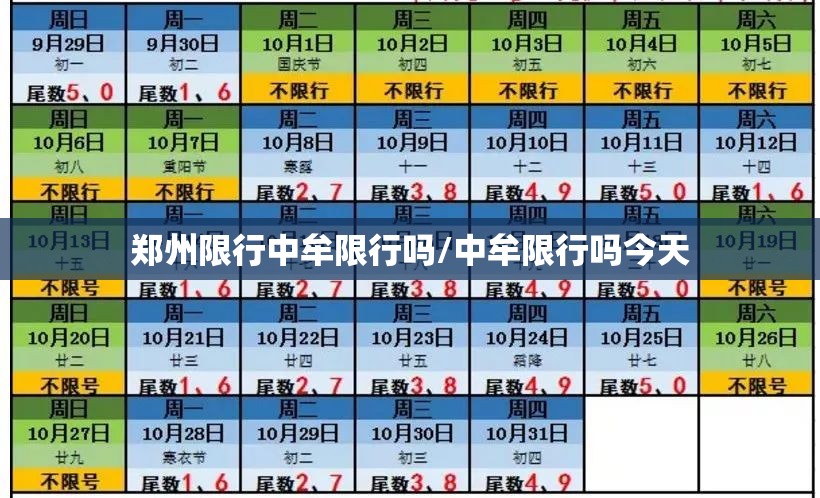 郑州限行中牟限行吗/中牟限行吗今天