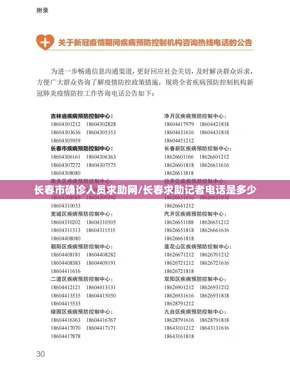 长春市确诊人员求助网/长春求助记者电话是多少