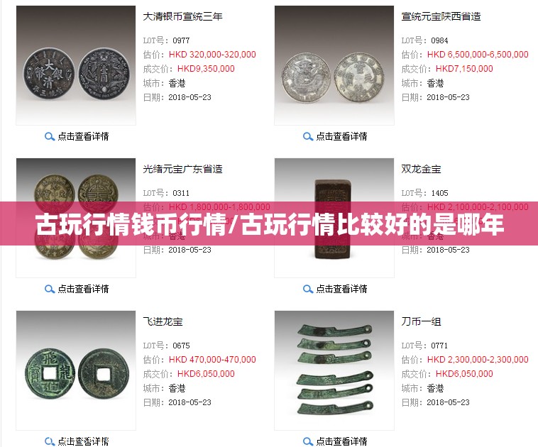 古玩行情钱币行情/古玩行情比较好的是哪年 古玩行情钱币行情/古玩行情比较好的是哪年