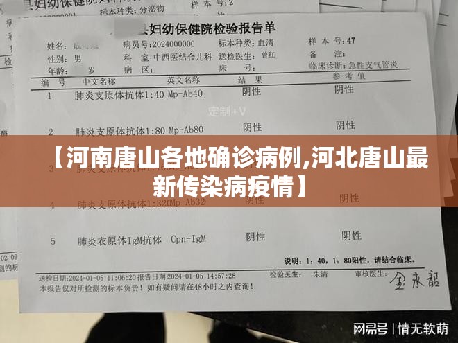【河南唐山各地确诊病例,河北唐山最新传染病疫情】
