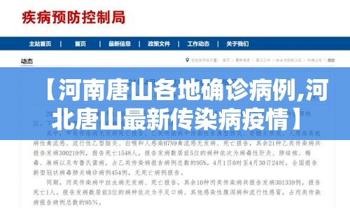 【河南唐山各地确诊病例,河北唐山最新传染病疫情】 【河南唐山各地确诊病例,河北唐山最新传染病疫情】