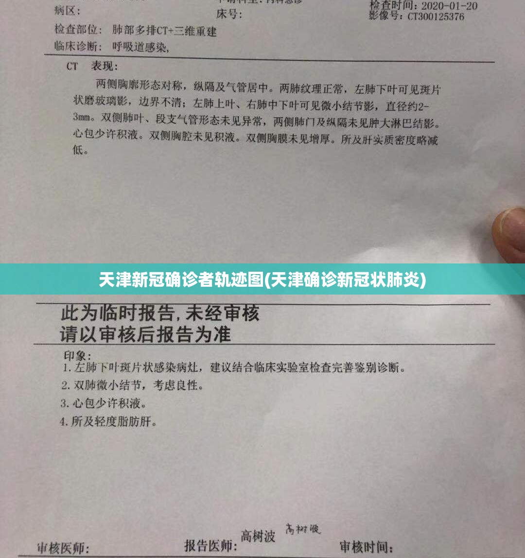 天津新冠确诊者轨迹图(天津确诊新冠状肺炎)