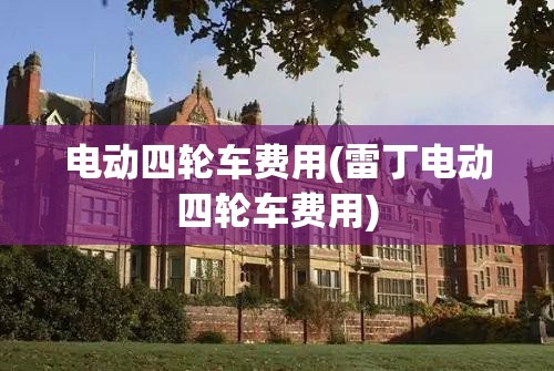 电动四轮车费用(雷丁电动四轮车费用)
