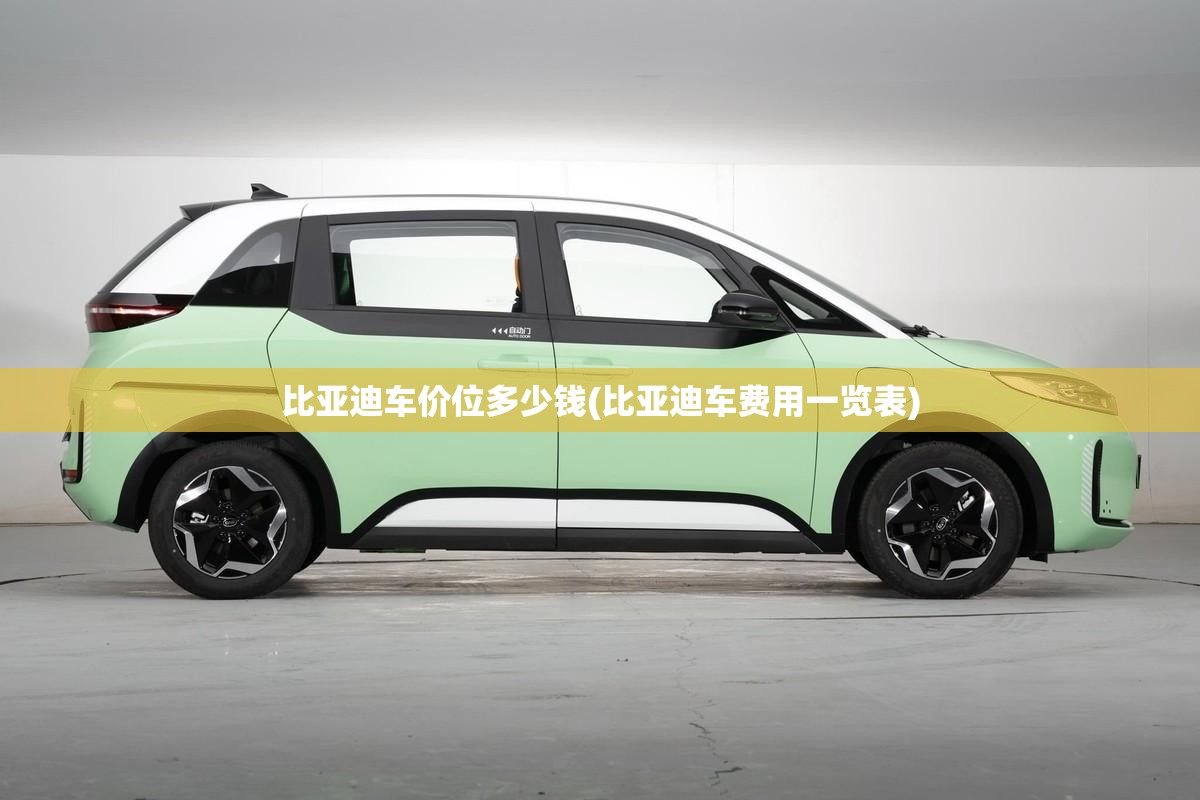 比亚迪车价位多少钱(比亚迪车费用一览表)