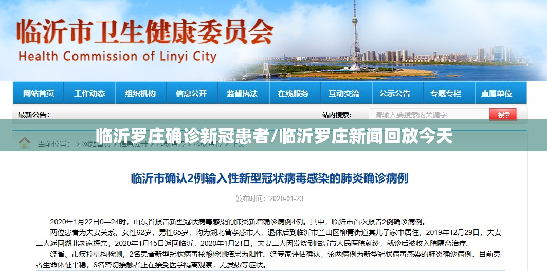 临沂罗庄确诊新冠患者/临沂罗庄新闻回放今天