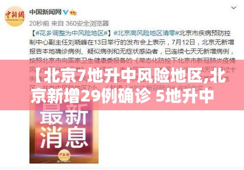 【北京7地升中风险地区,北京新增29例确诊 5地升中风险】
