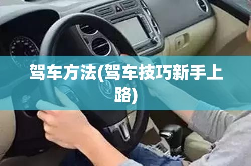 驾车方法(驾车技巧新手上路) 驾车方法(驾车技巧新手上路)