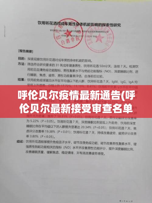 呼伦贝尔疫情最新通告(呼伦贝尔最新接受审查名单) 呼伦贝尔疫情最新通告(呼伦贝尔最新接受审查名单)