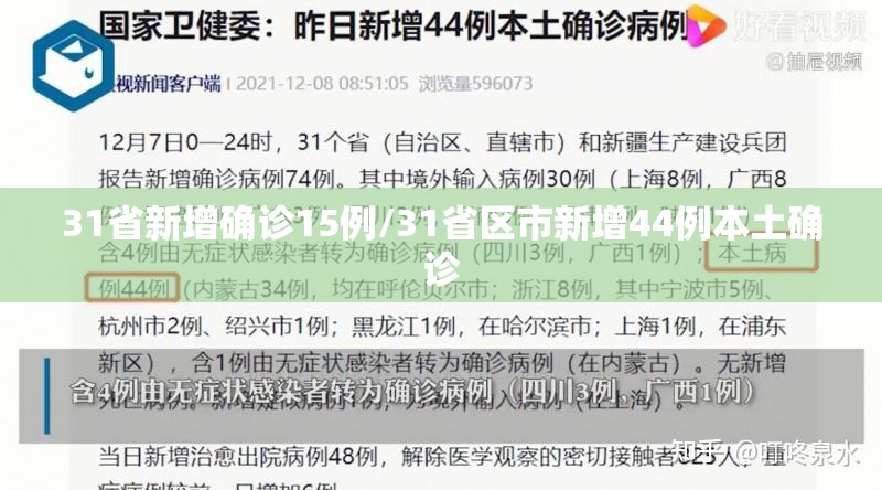 31省新增确诊15例/31省区市新增44例本土确诊