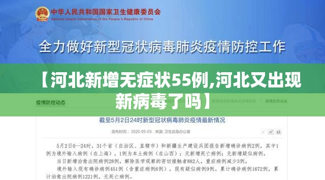 【河北新增无症状55例,河北又出现新病毒了吗】