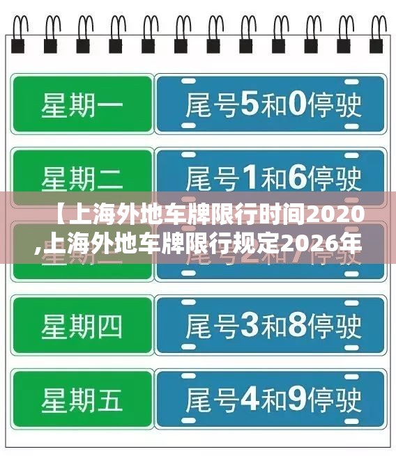 【上海外地车牌限行时间2020,上海外地车牌限行规定2026年】 【上海外地车牌限行时间2020,上海外地车牌限行规定2026年】