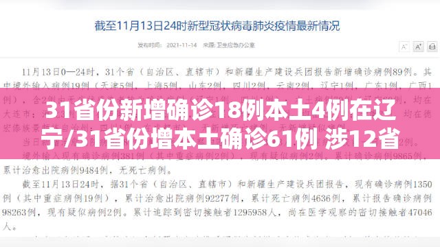 31省份新增确诊18例本土4例在辽宁/31省份增本土确诊61例 涉12省市