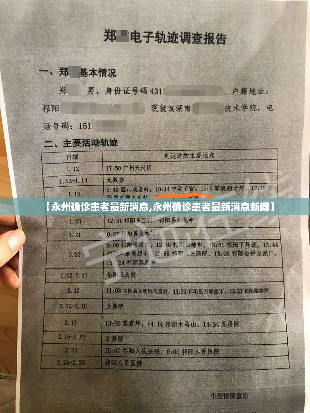 【永州确诊患者最新消息,永州确诊患者最新消息新闻】