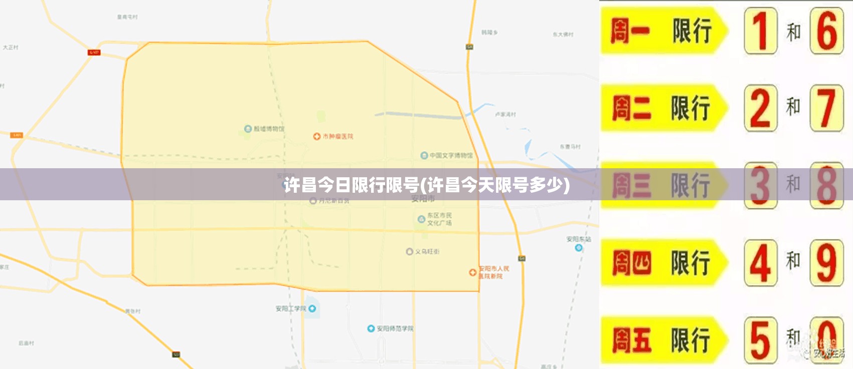 许昌今日限行限号(许昌今天限号多少) 许昌今日限行限号(许昌今天限号多少)