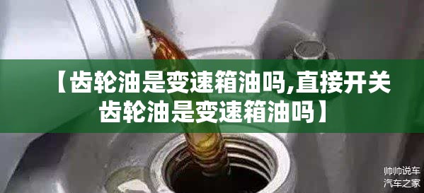 【齿轮油是变速箱油吗,直接开关齿轮油是变速箱油吗】