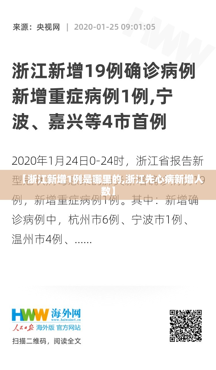 【浙江新增1例是哪里的,浙江先心病新增人数】