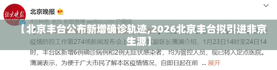 【北京丰台公布新增确诊轨迹,2026北京丰台拟引进非京生源】