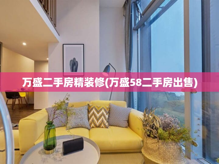万盛二手房精装修(万盛58二手房出售)