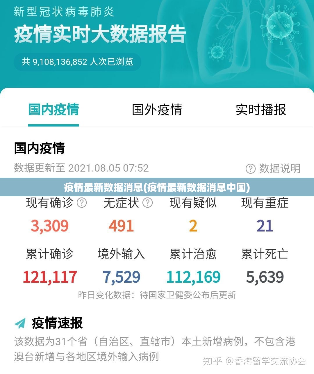 疫情最新数据消息(疫情最新数据消息中国)