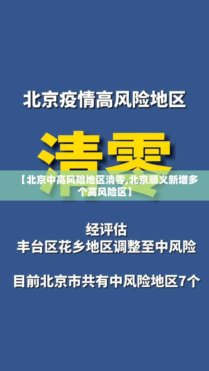 【北京中高风险地区清零,北京顺义新增多个高风险区】