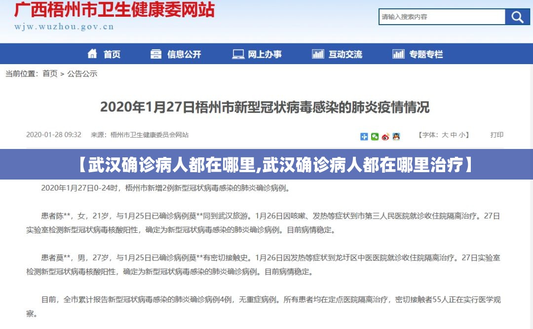 【武汉确诊病人都在哪里,武汉确诊病人都在哪里治疗】 【武汉确诊病人都在哪里,武汉确诊病人都在哪里治疗】