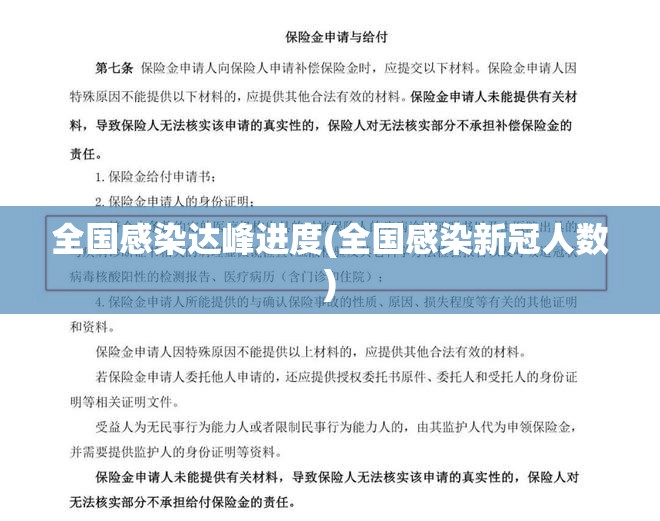 全国感染达峰进度(全国感染新冠人数) 全国感染达峰进度(全国感染新冠人数)
